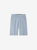 Troy Bermuda Linen Shorts - Heather Blue