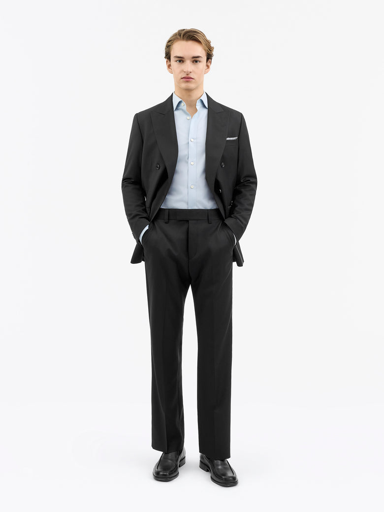 Tommie High-Waist Wool Trousers - Black