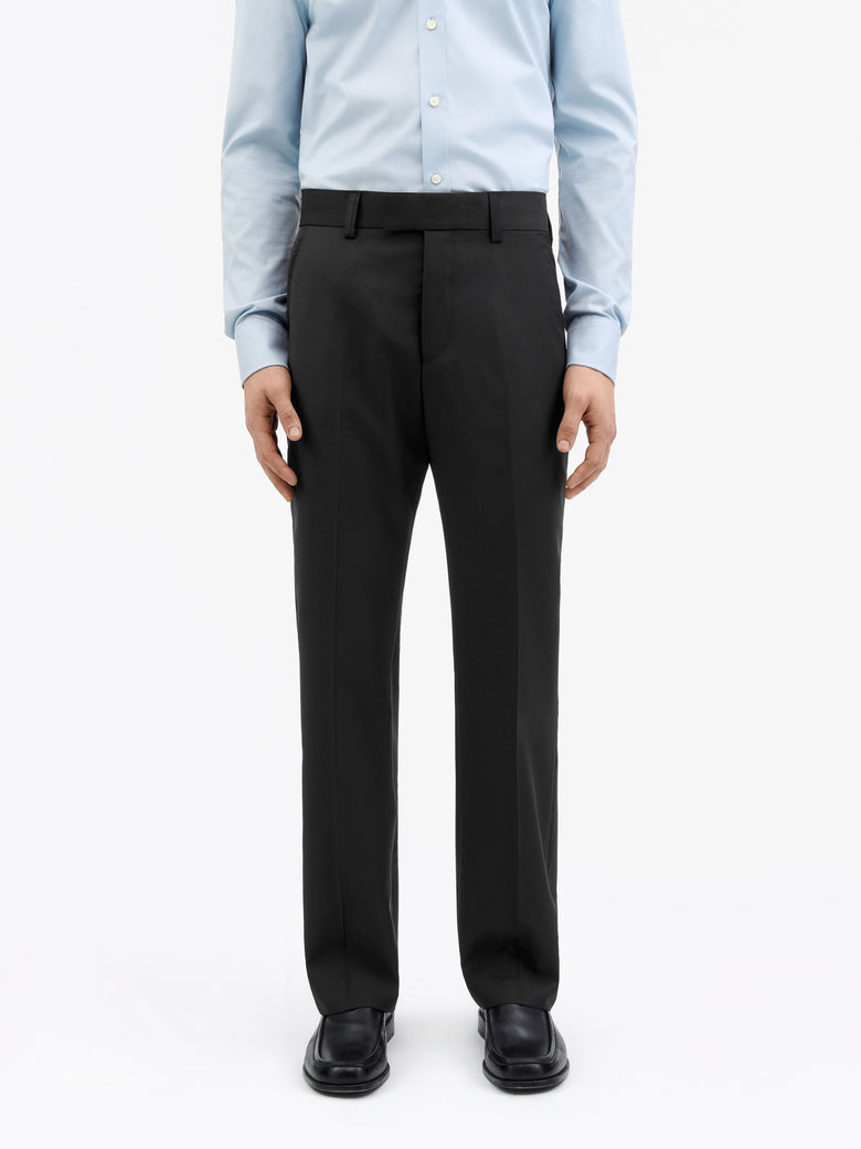 Tommie High-Waist Wool Trousers - Black