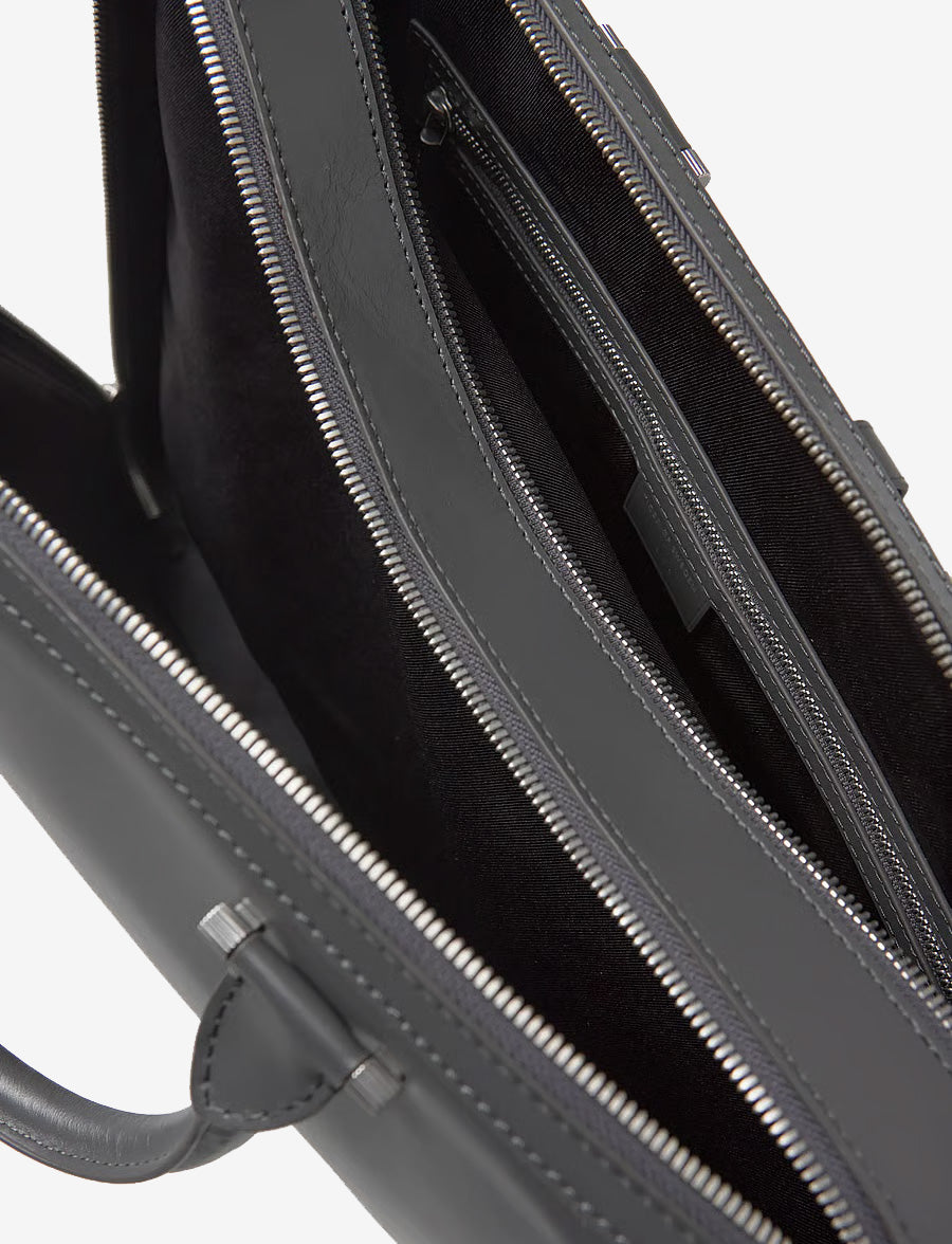 Sac en cuir Valise - Gris Jet