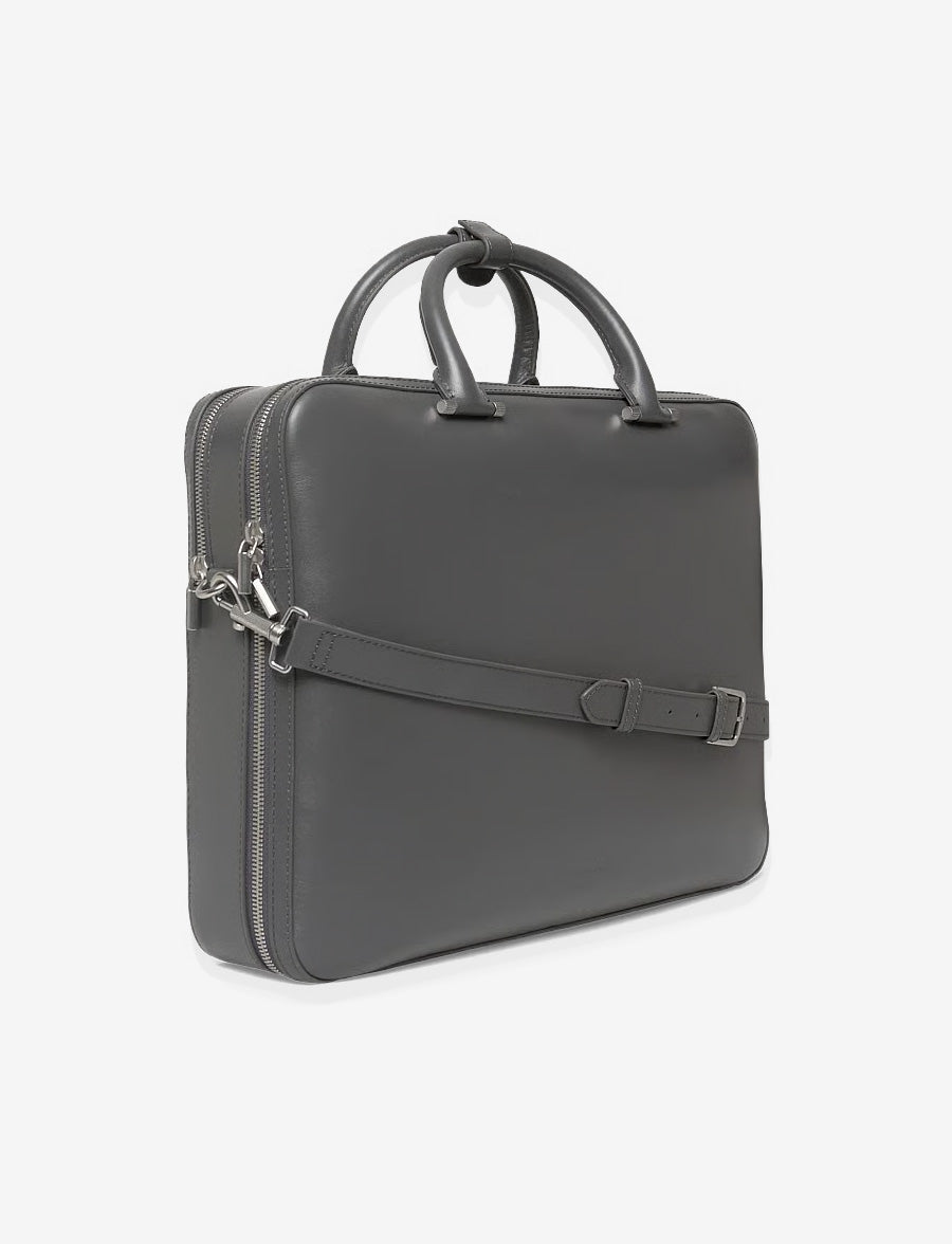 Sac en cuir Valise - Gris Jet